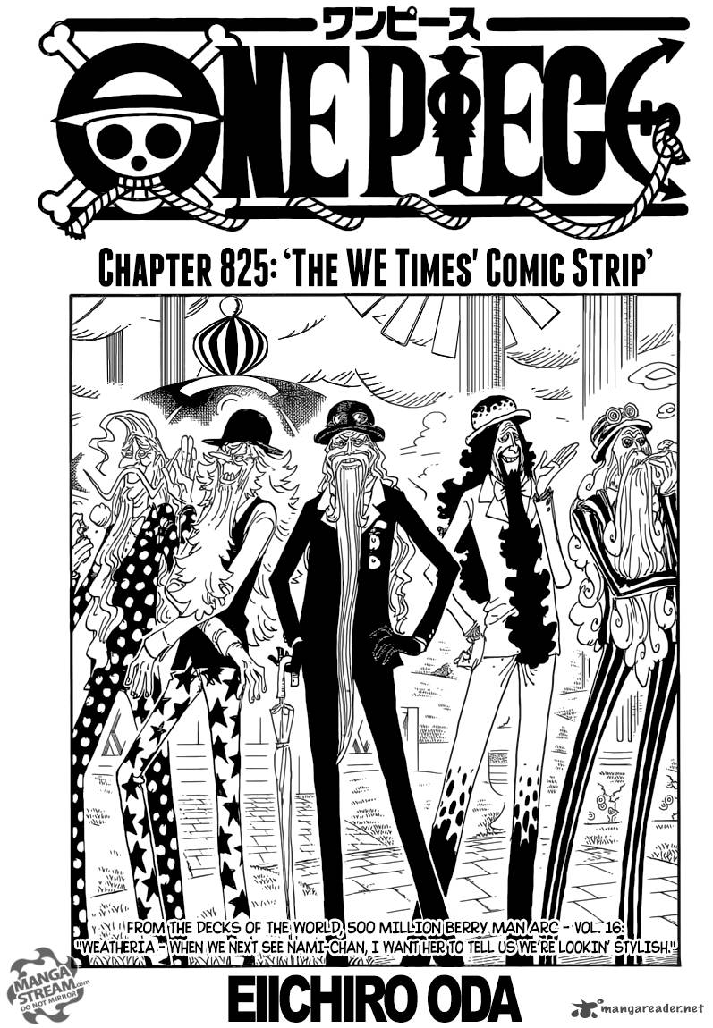 One Piece Chapter 825 — page 1