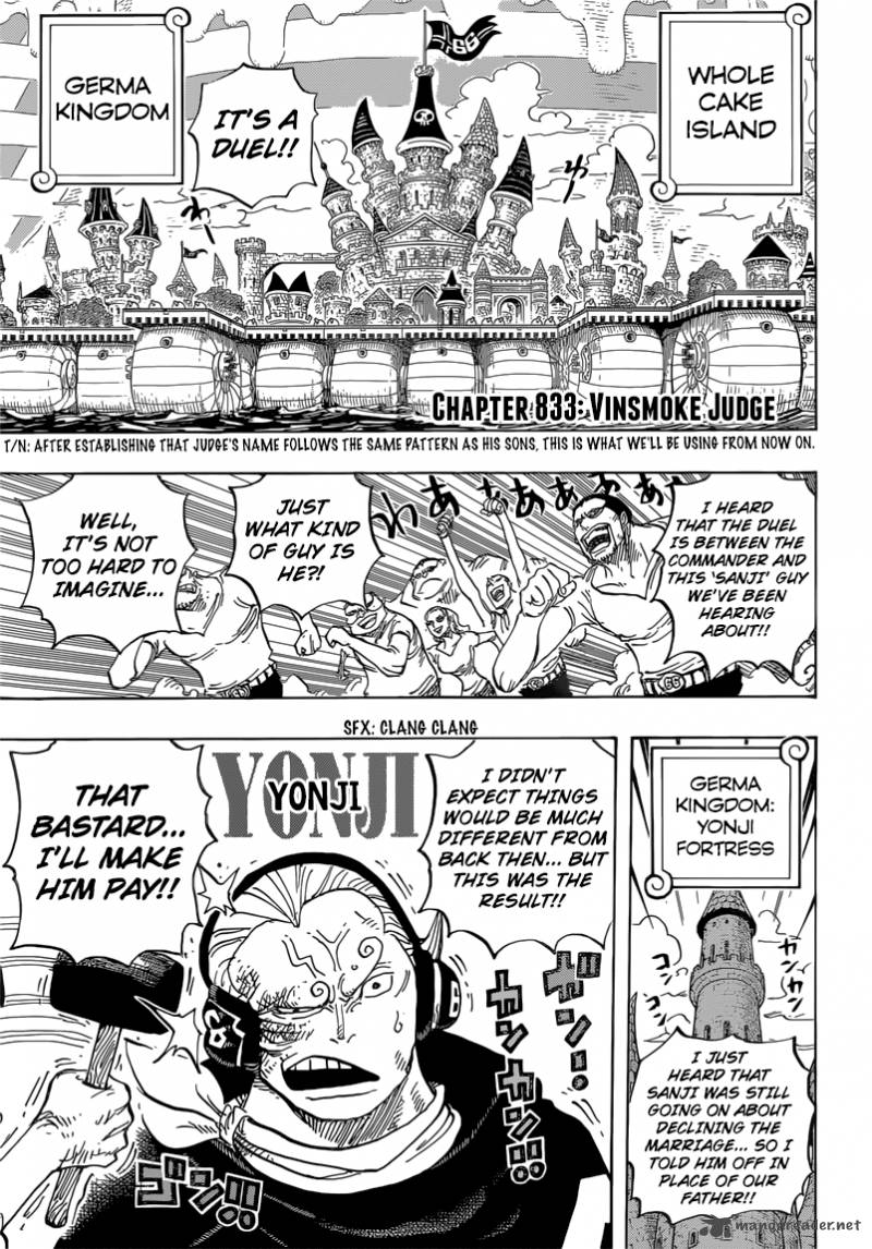 One Piece Chapter 833 — page 6