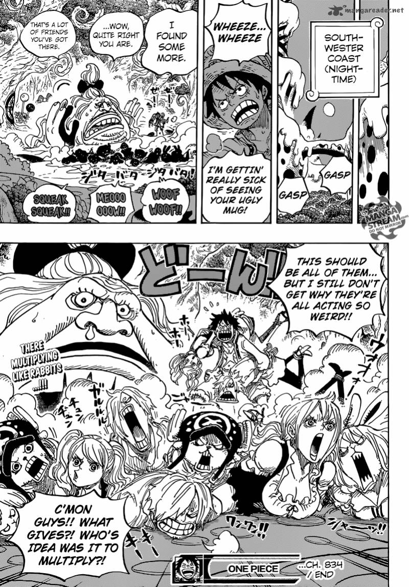 One Piece Chapter 834 — page 19