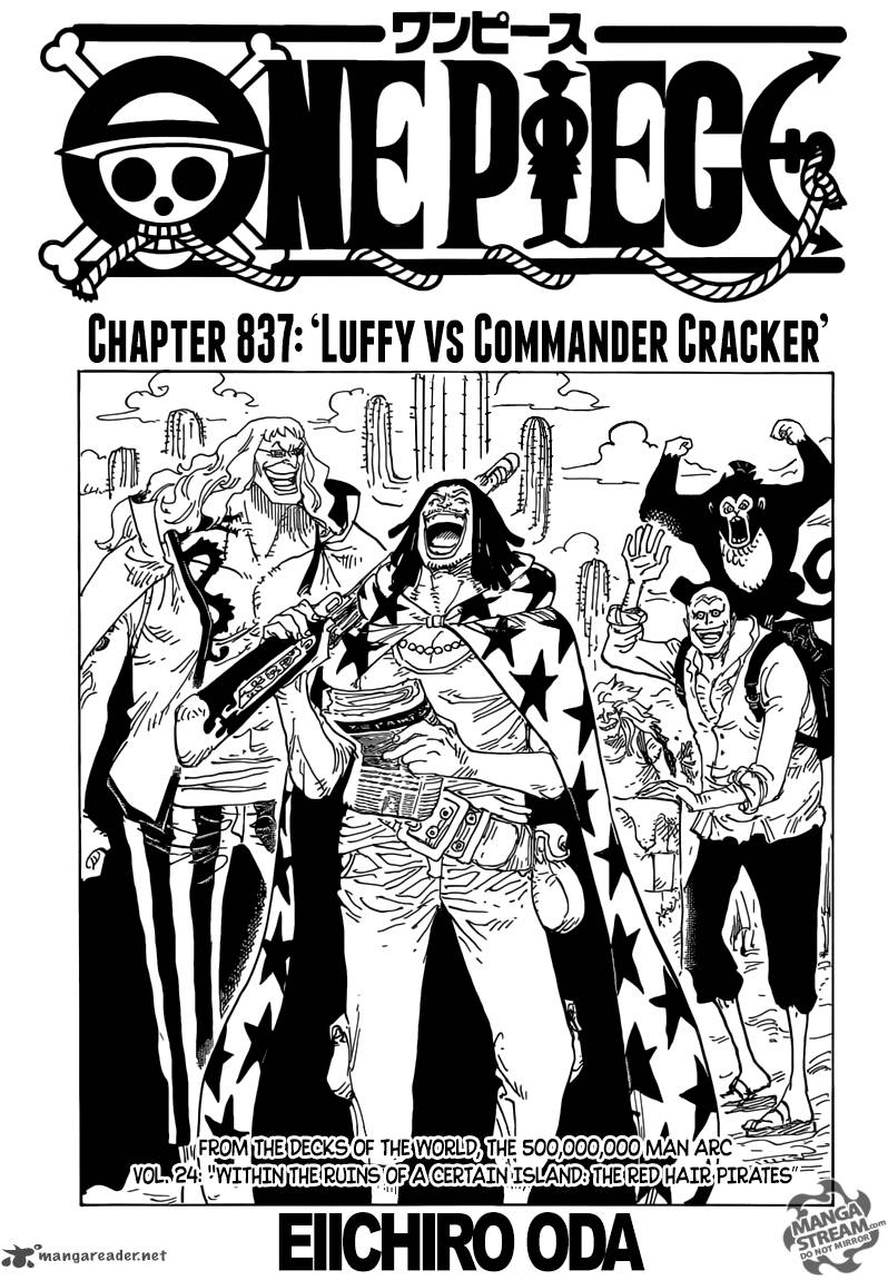 One Piece Chapter 837 — page 1