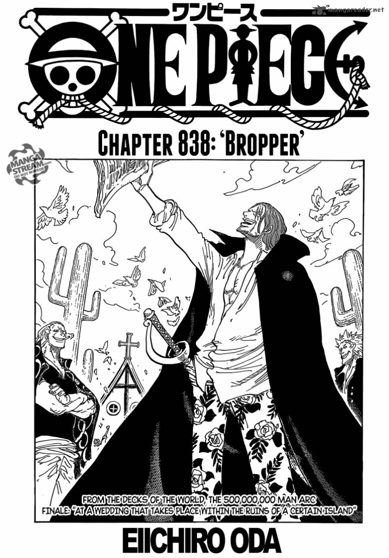 One Piece Chapter 838 — page 1