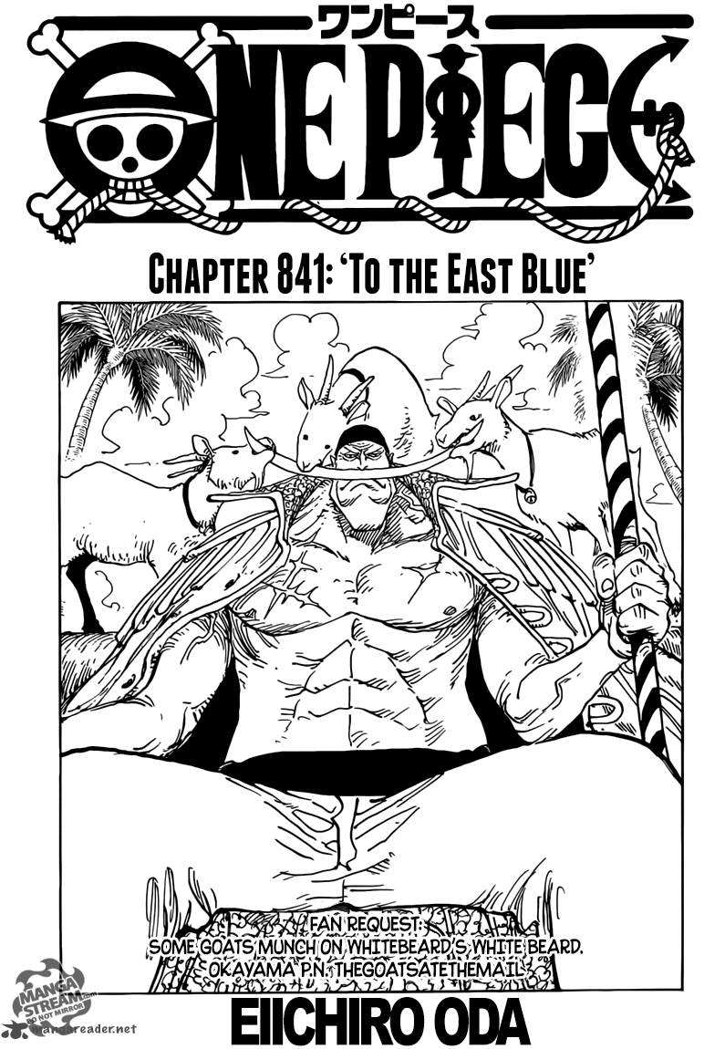 One Piece Chapter 841 — page 1