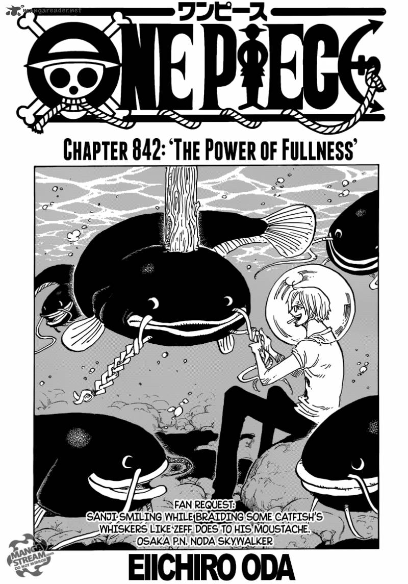 One Piece Chapter 842 — page 1