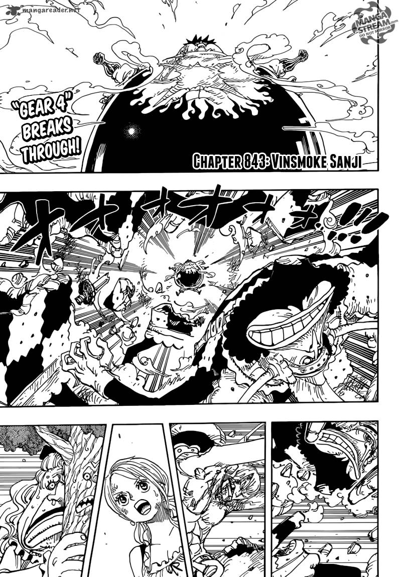 One Piece Chapter 843 — page 1