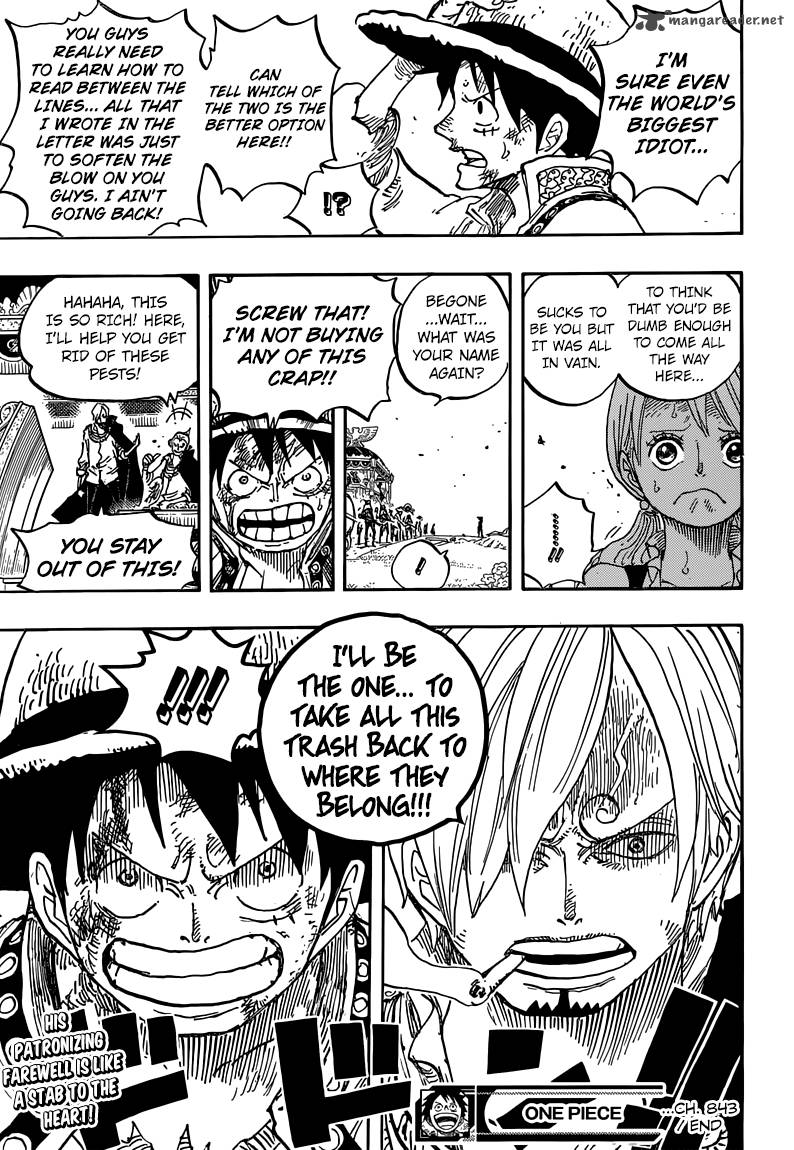 One Piece Chapter 843 — page 19
