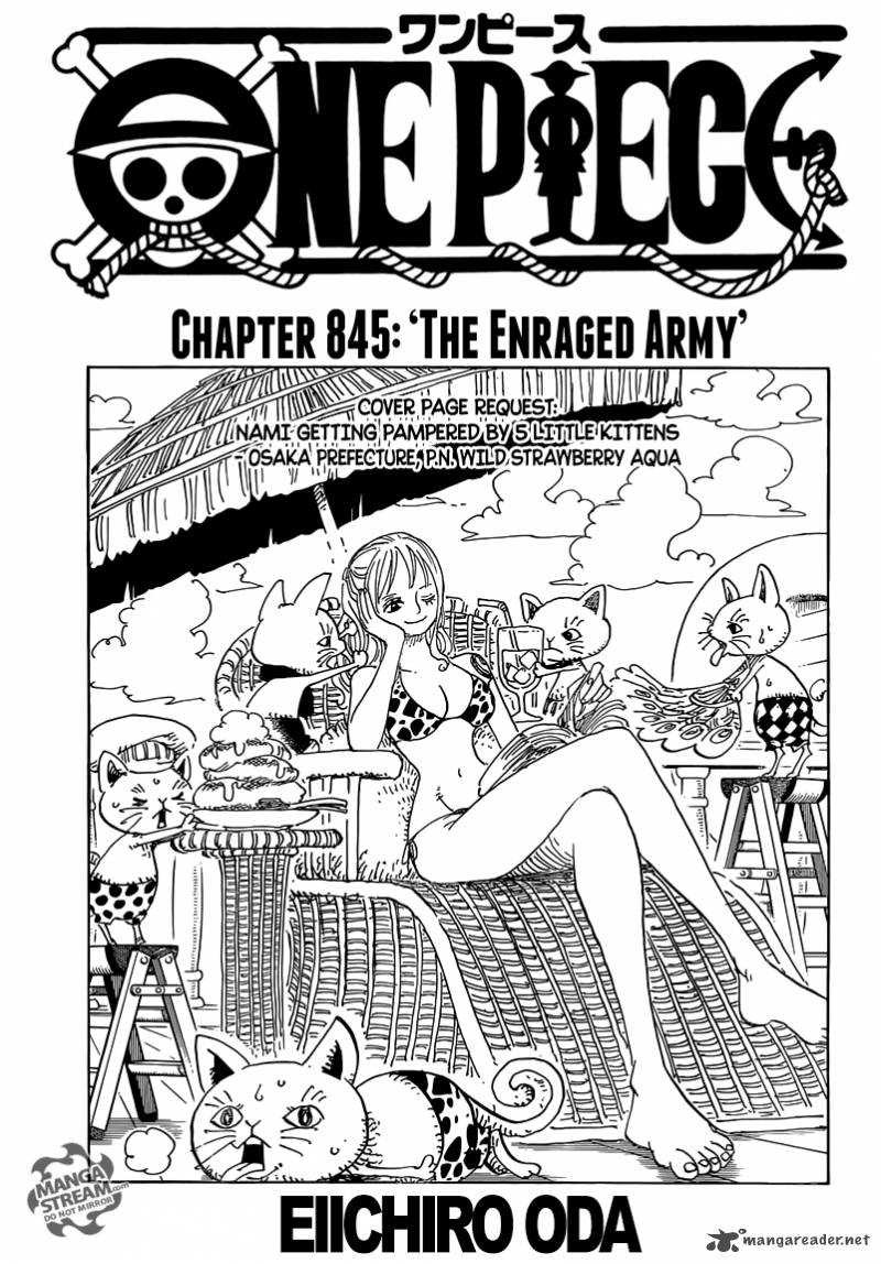 One Piece Chapter 845 — page 1