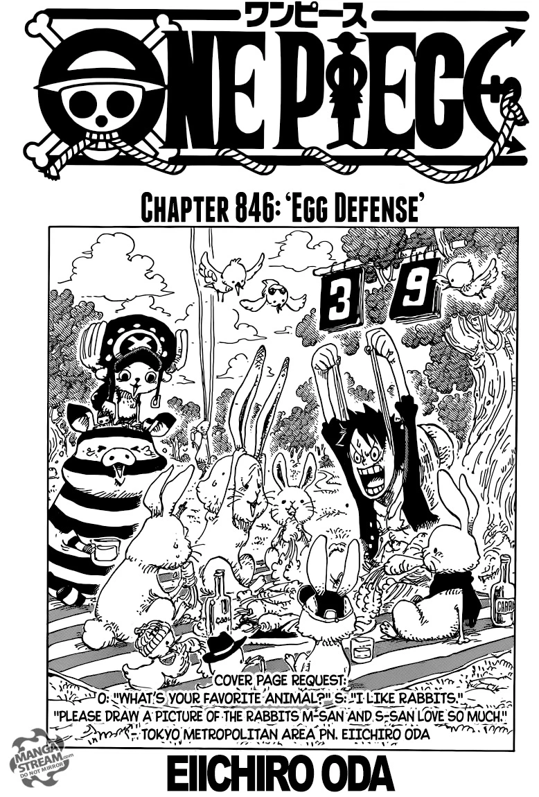 One Piece Chapter 846 — page 1