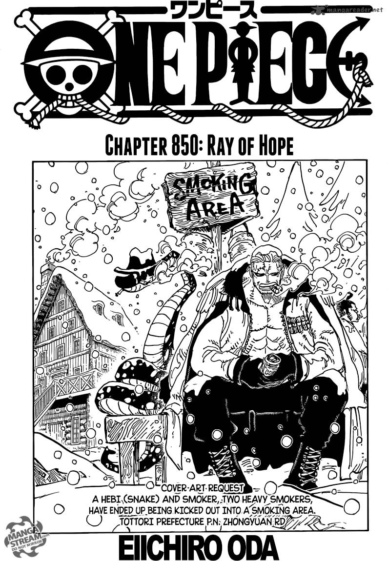 One Piece Chapter 850 — page 2