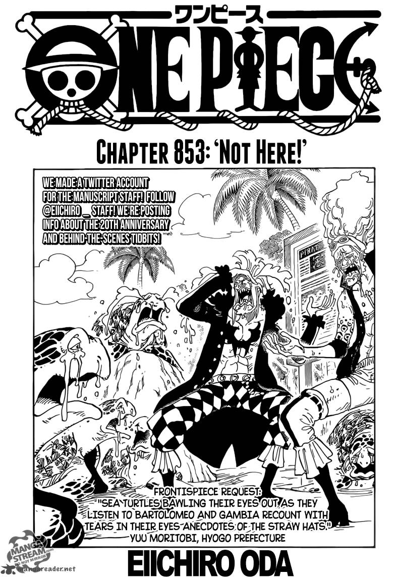 One Piece Chapter 853 — page 1