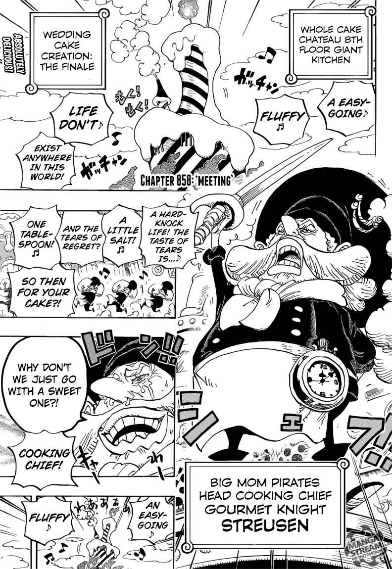One Piece Chapter 858 — page 3