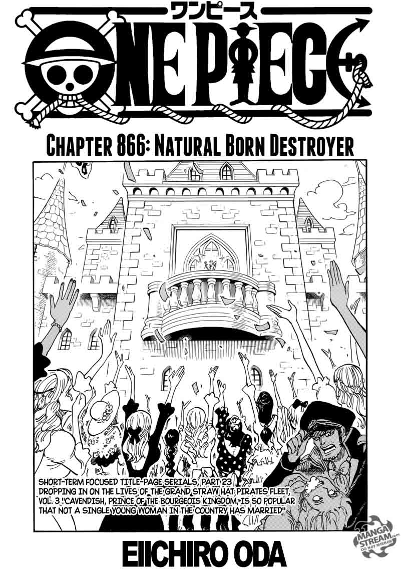 One Piece Chapter 866 — page 1
