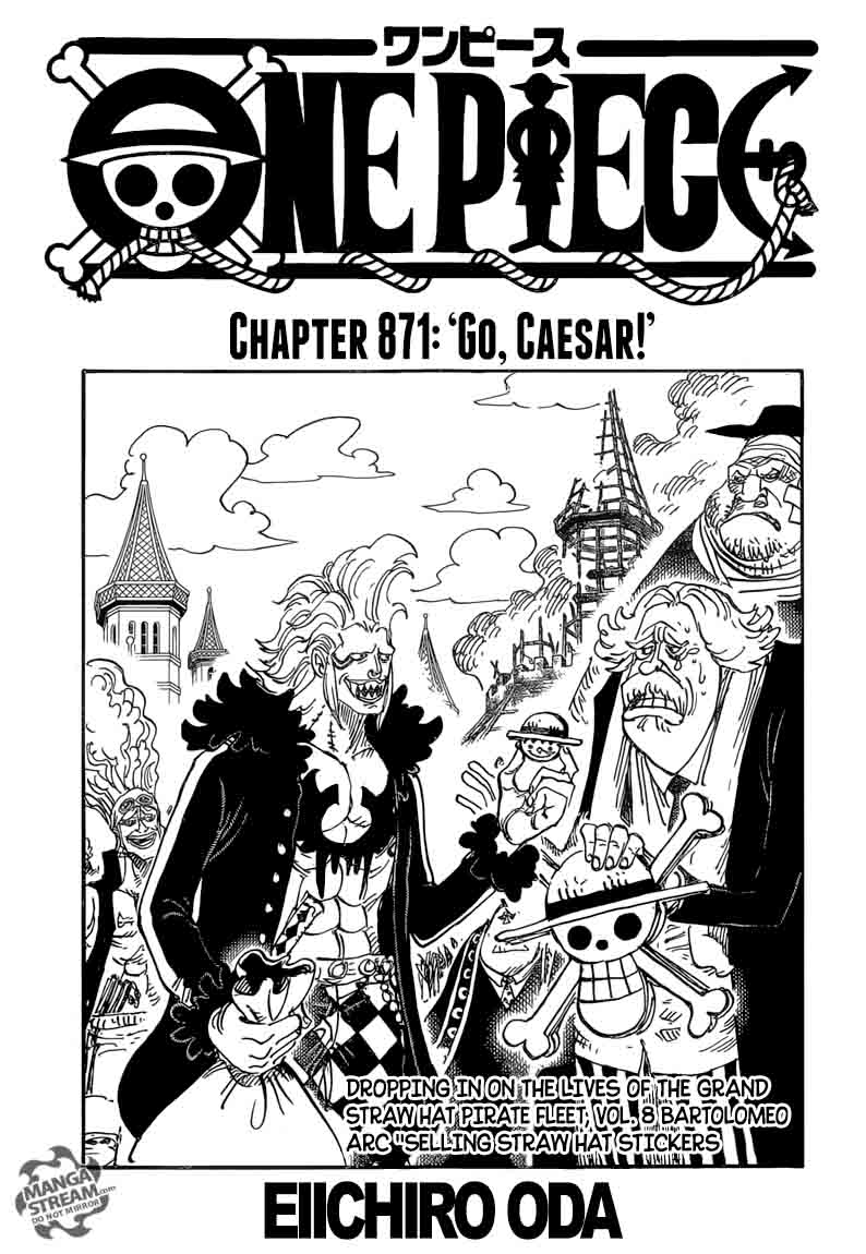 One Piece Chapter 871 — page 1