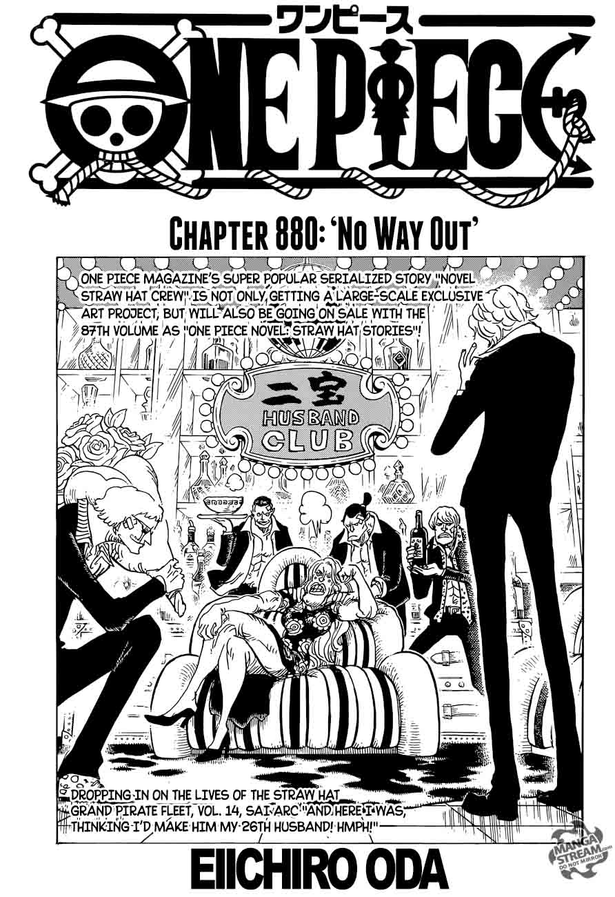 One Piece Chapter 880 — page 1