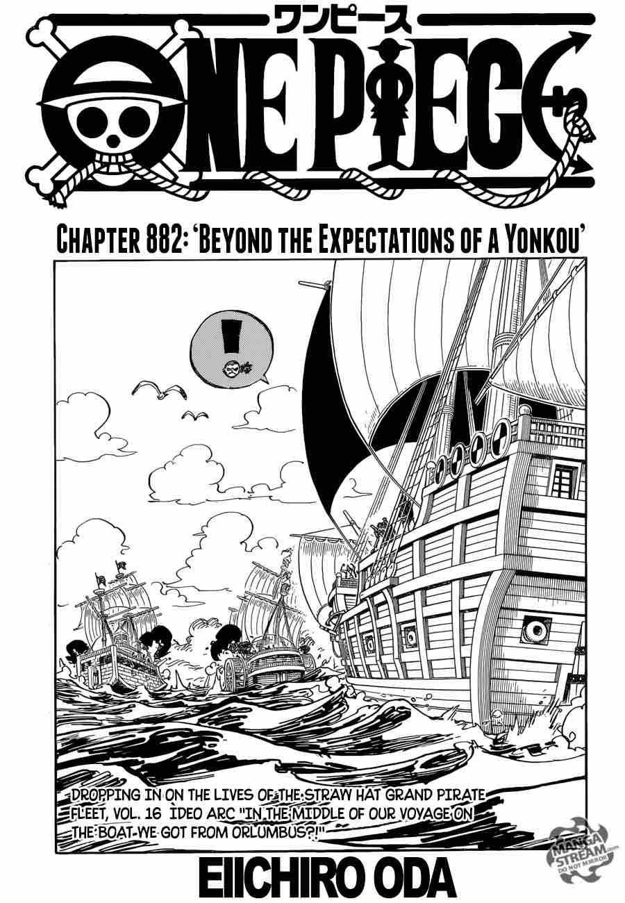 One Piece Chapter 882 — page 1