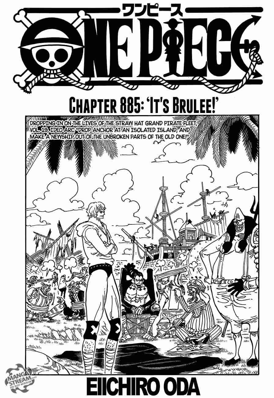 One Piece Chapter 885 — page 1