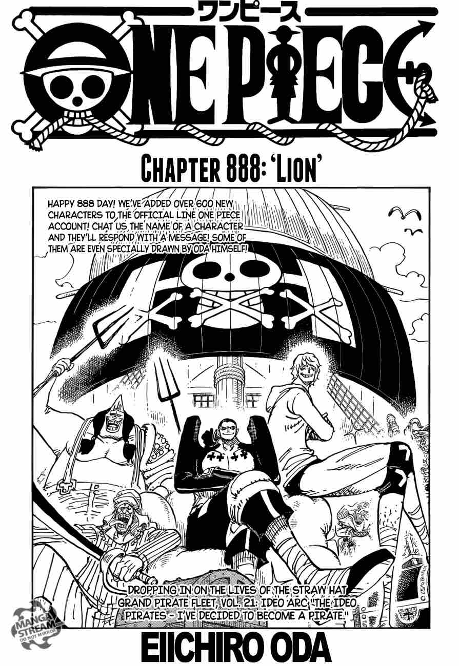 One Piece Chapter 888 — page 1