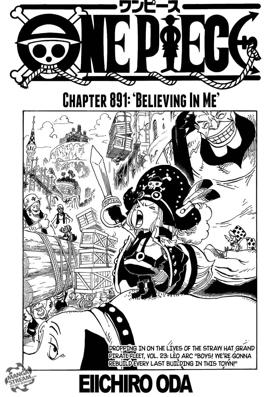 One Piece Chapter 891 — page 1