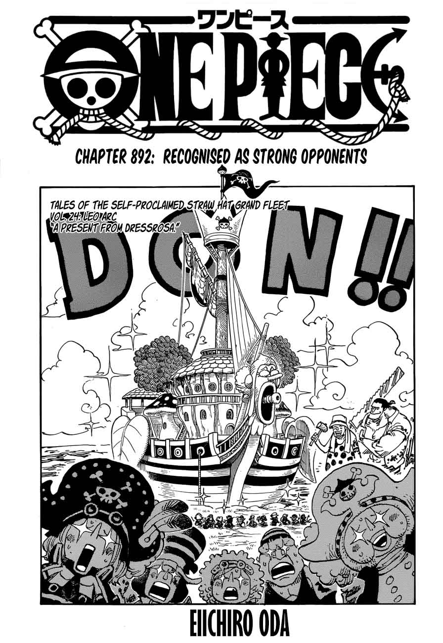One Piece Chapter 892 — page 1