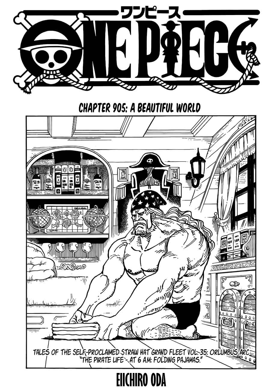 One Piece Chapter 905 — page 1