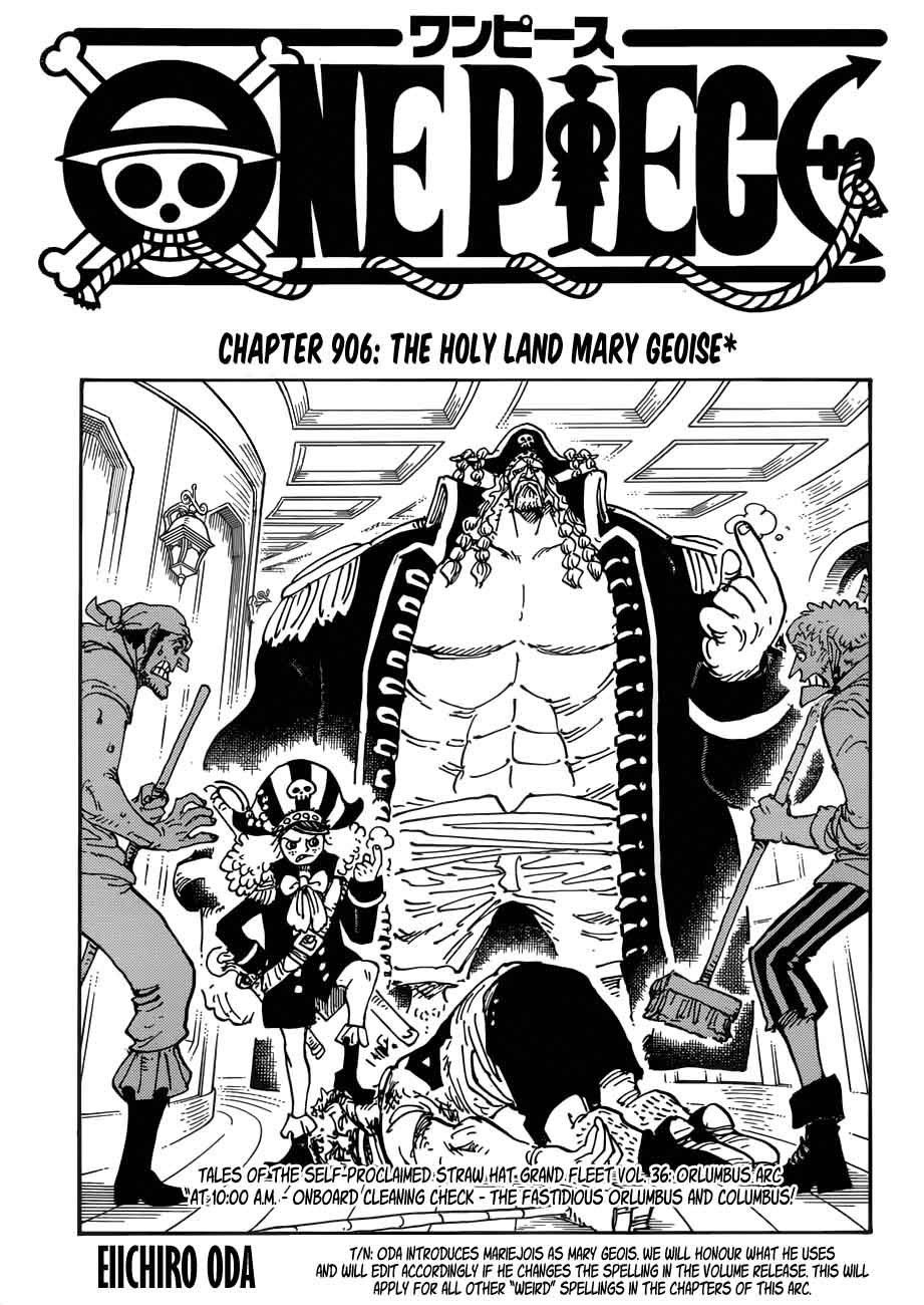 One Piece Chapter 906 — page 1