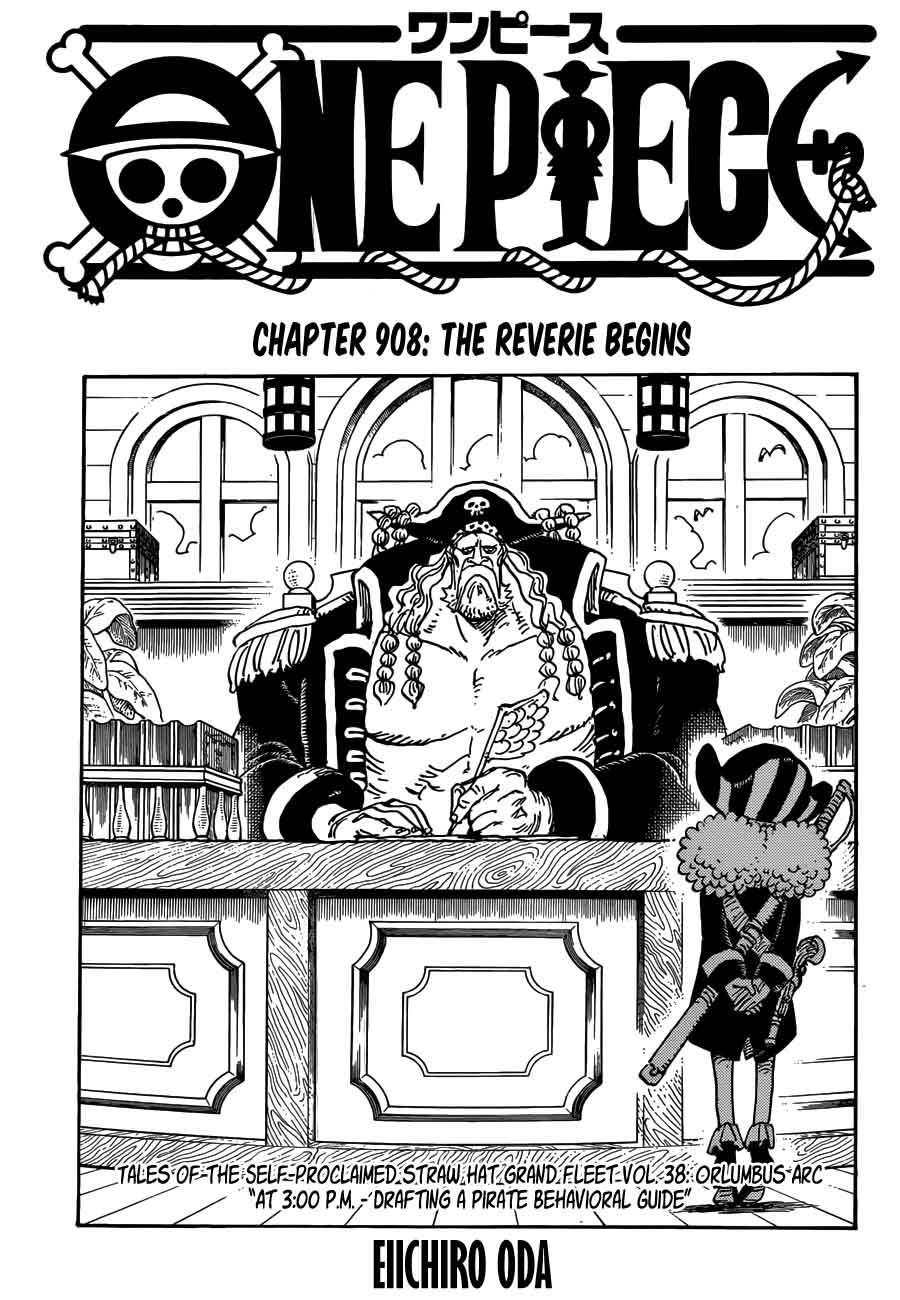 One Piece Chapter 908 — page 1