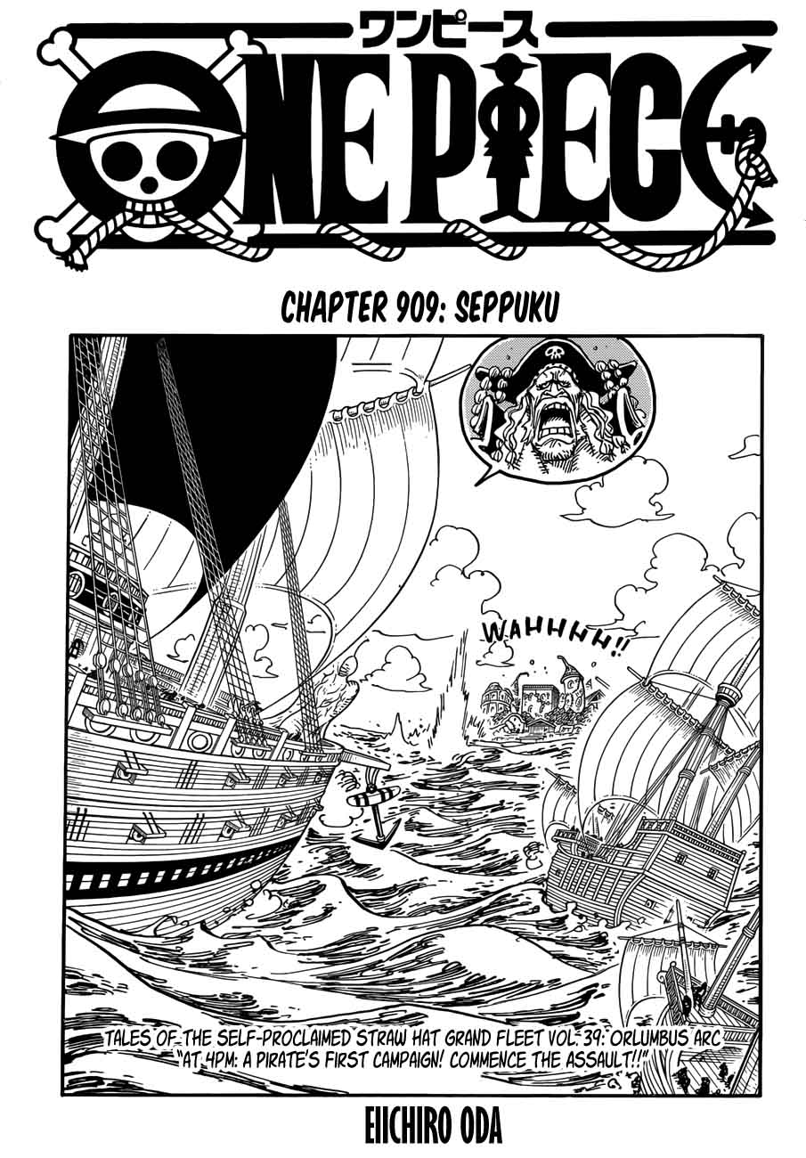 One Piece Chapter 909 — page 1