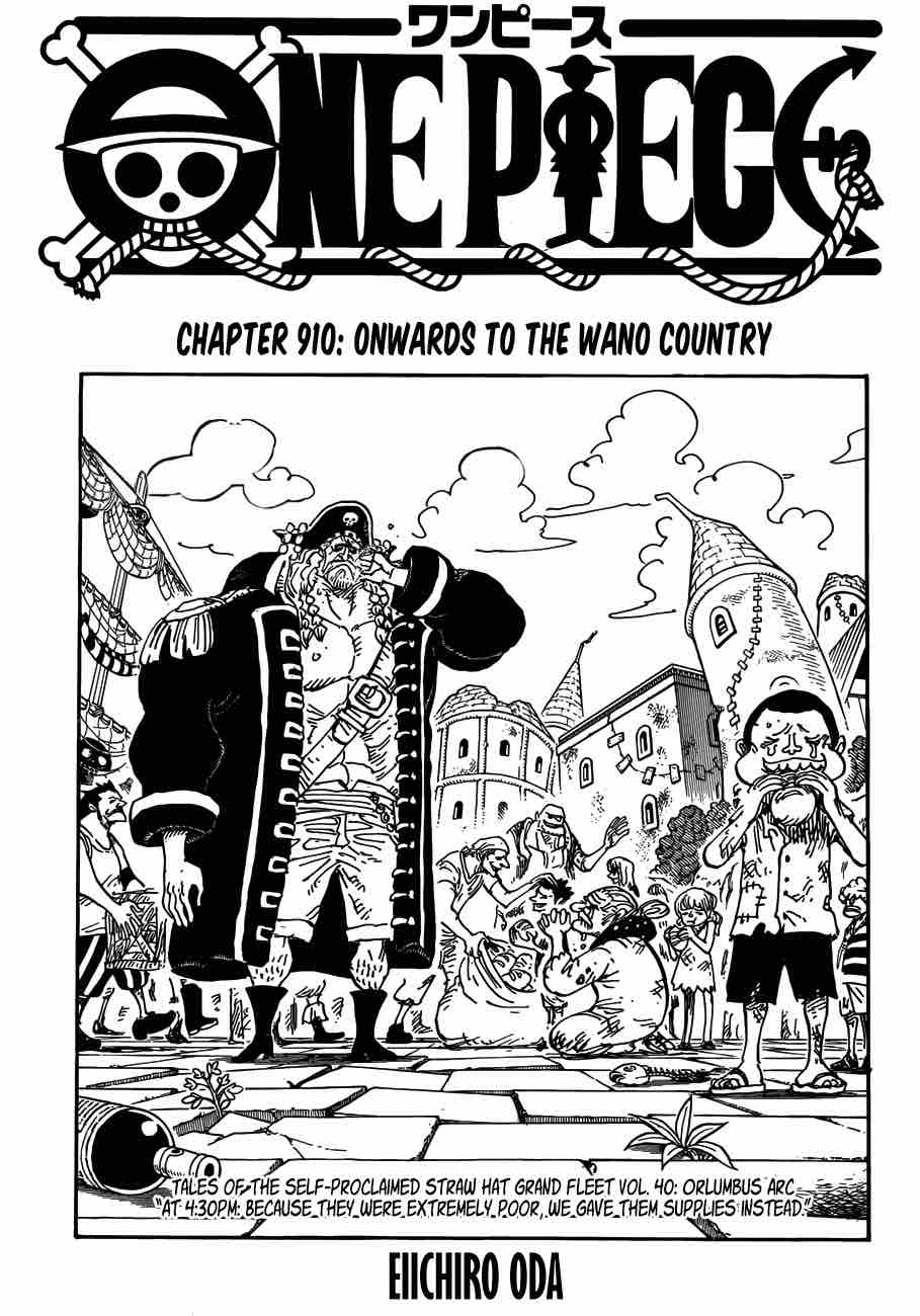 One Piece Chapter 910 — page 1