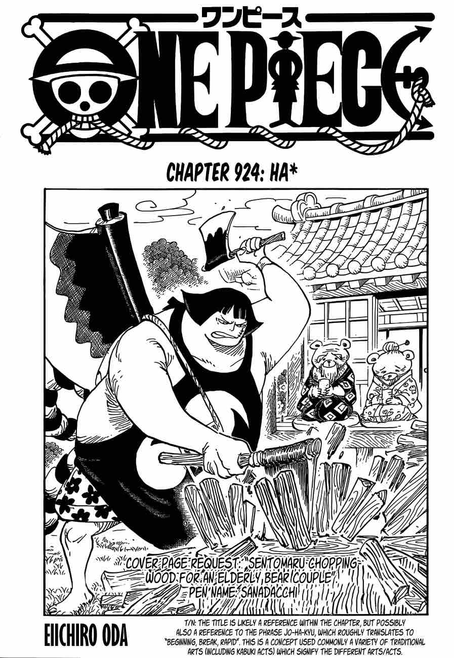 One Piece Chapter 924 — page 1