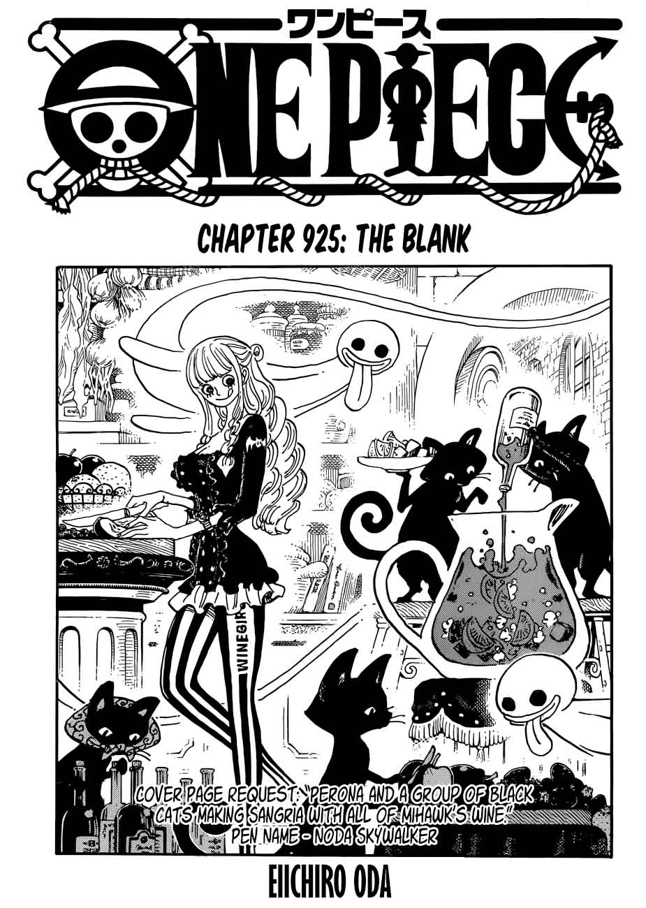One Piece Chapter 925 — page 1