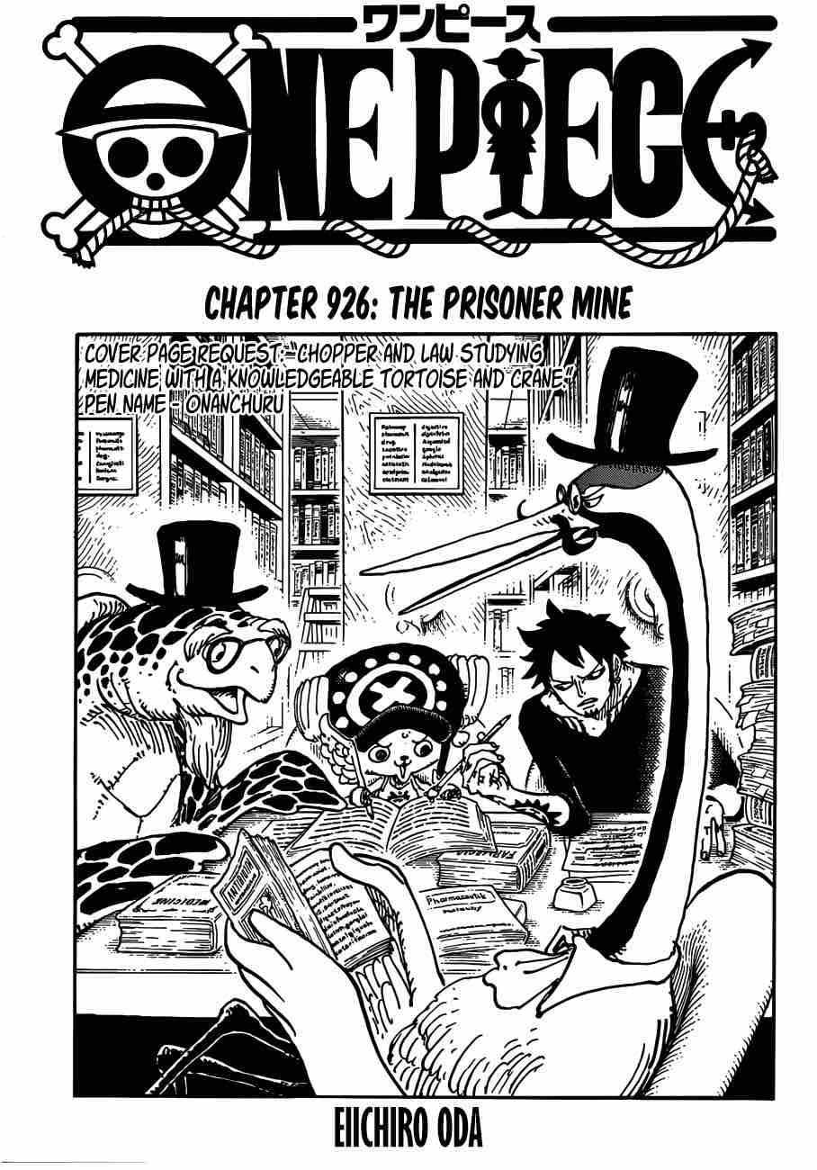One Piece Chapter 926 — page 1