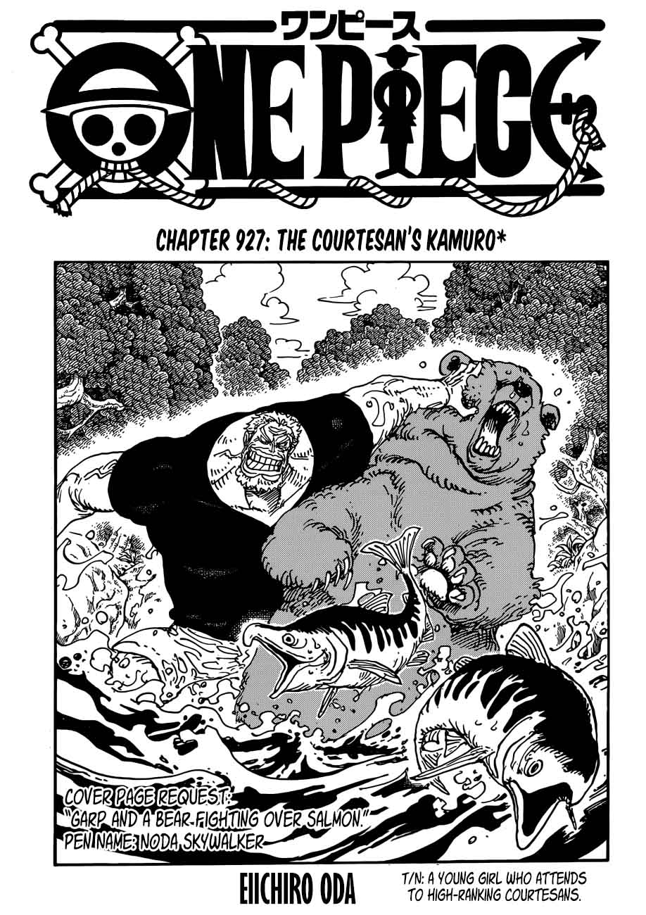 One Piece Chapter 927 — page 1