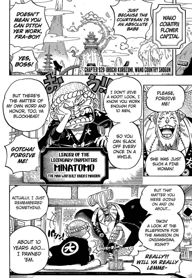 One Piece Chapter 929 — page 3