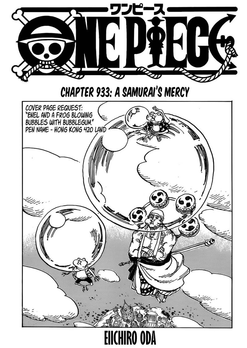 One Piece Chapter 933 — page 1