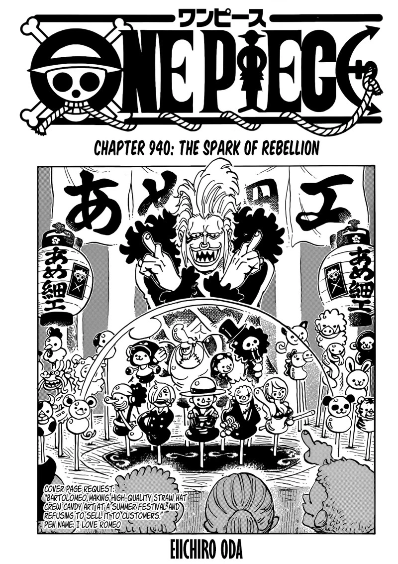 One Piece Chapter 940 — page 1