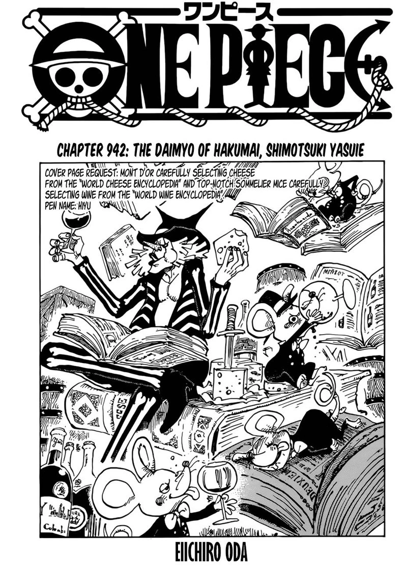 One Piece Chapter 942 — page 1