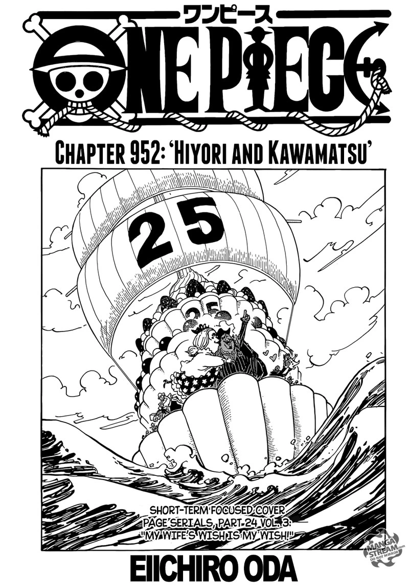 One Piece Chapter 952 — page 1