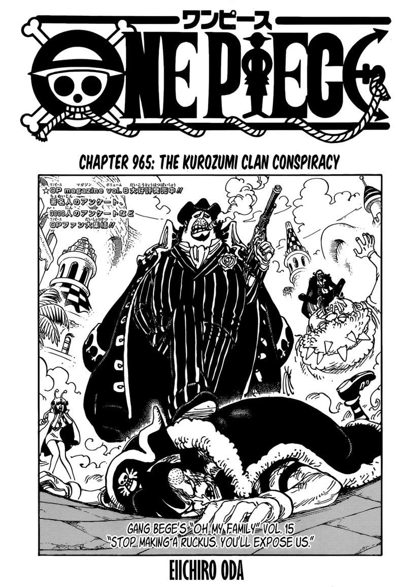 One Piece Chapter 965 — page 1