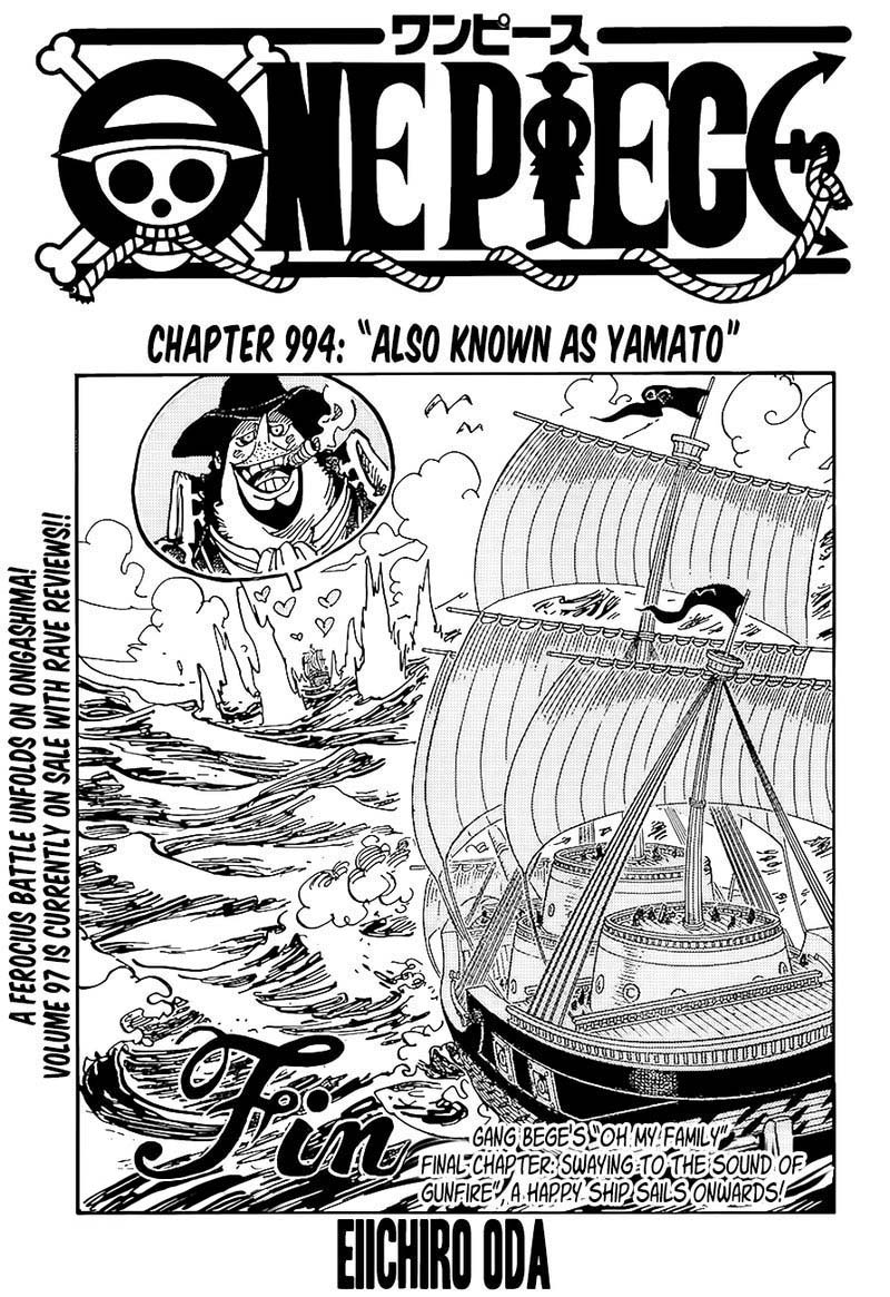 One Piece Chapter 994 — page 1