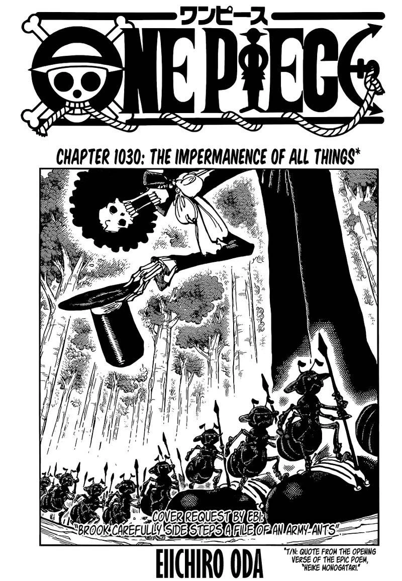One Piece Chapter 1030 — page 1