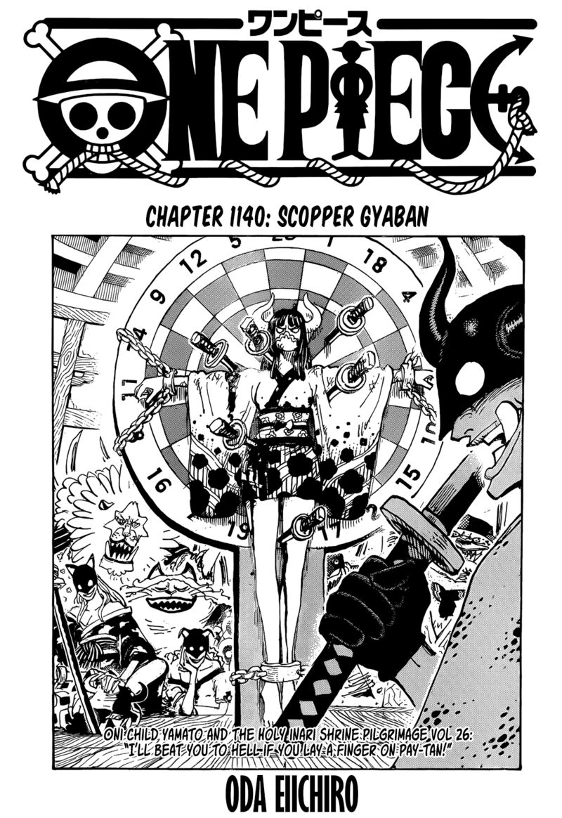 One Piece Chapter 1140 — page 1