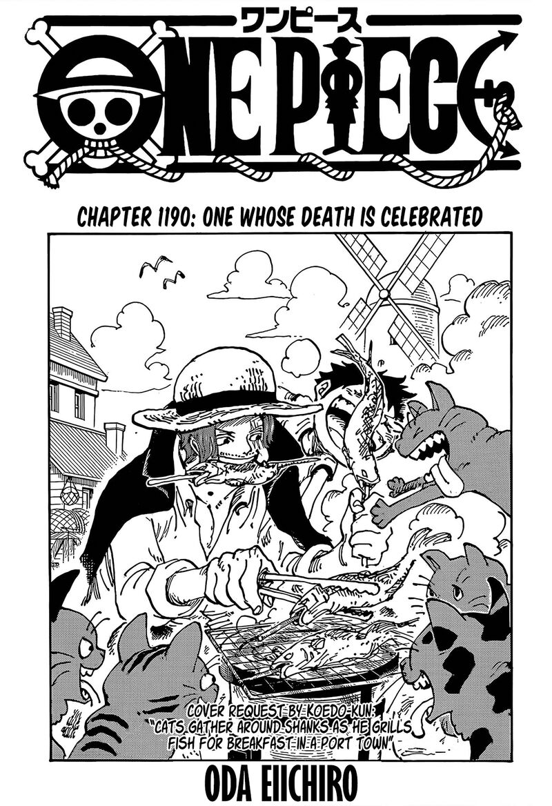One Piece Chapter 1190 — page 1