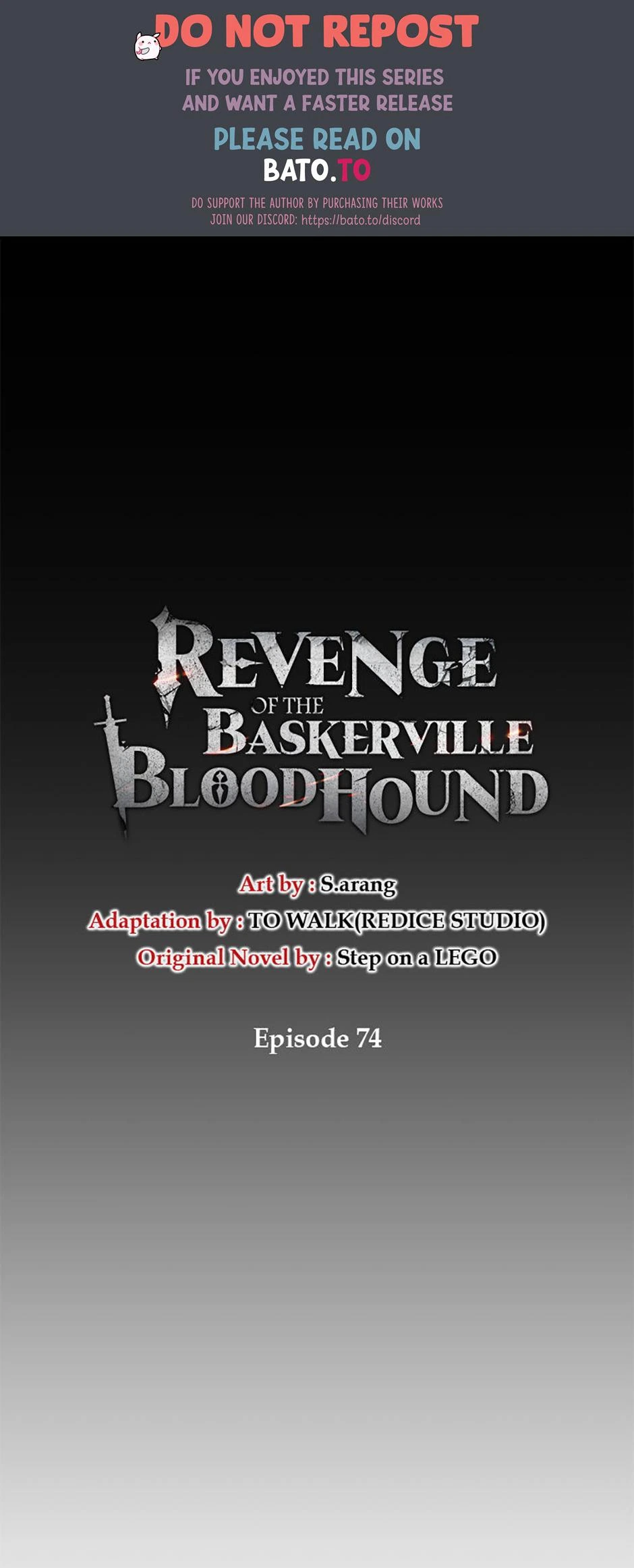 Revenge of the Baskerville Bloodhound Chapter 74 — page 1