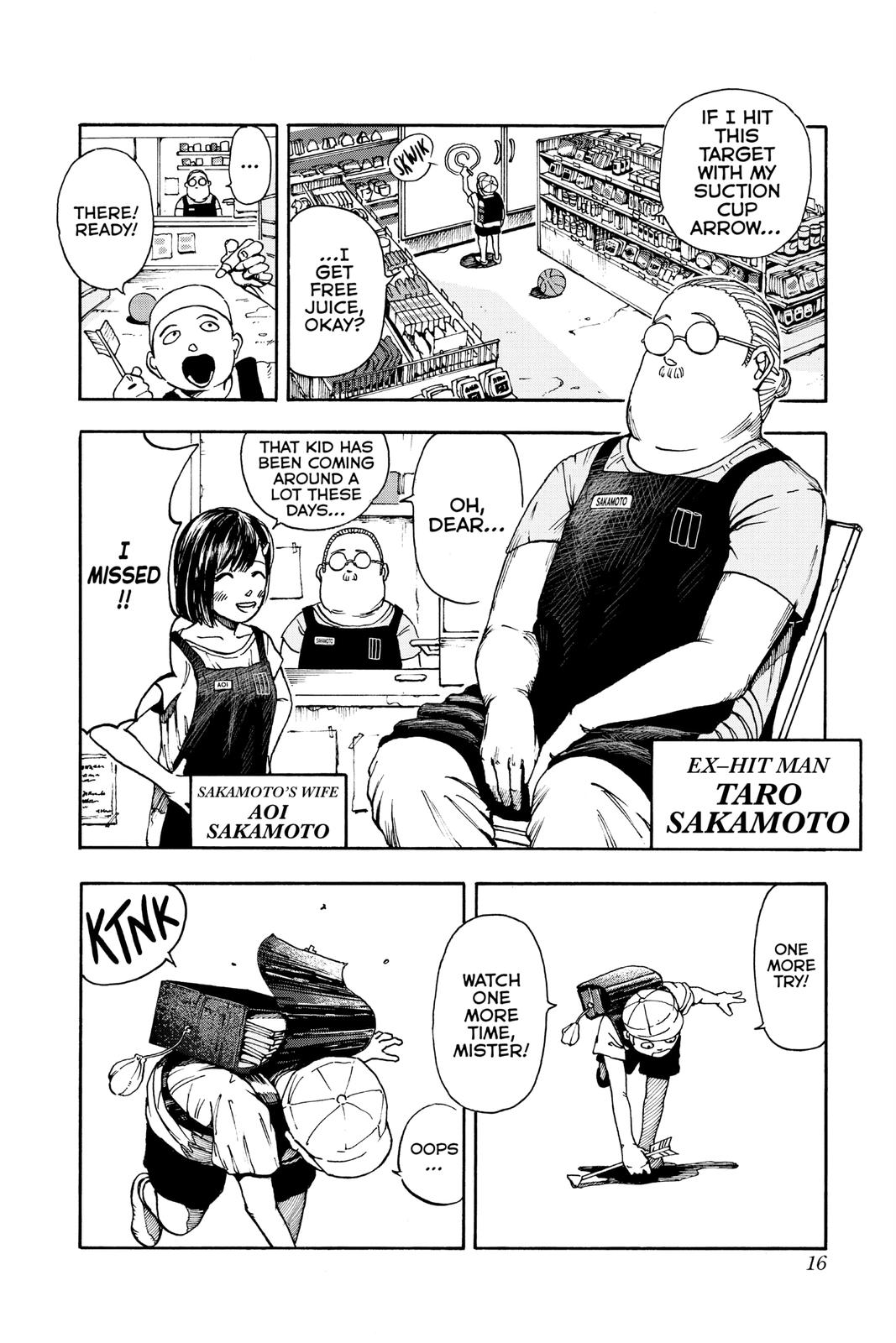 Sakamoto Days Chapter 1 — page 16