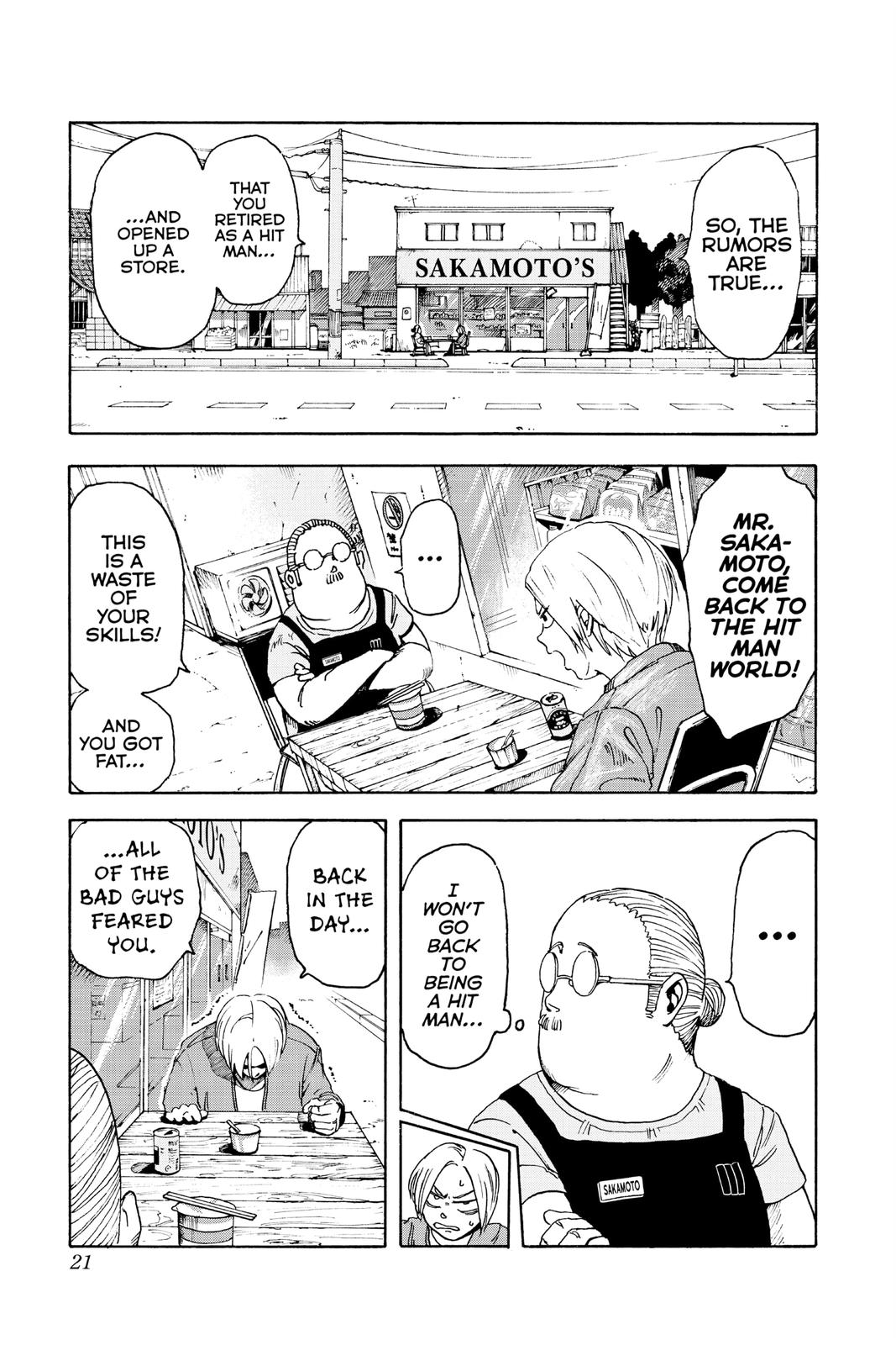 Sakamoto Days Chapter 1 — page 21