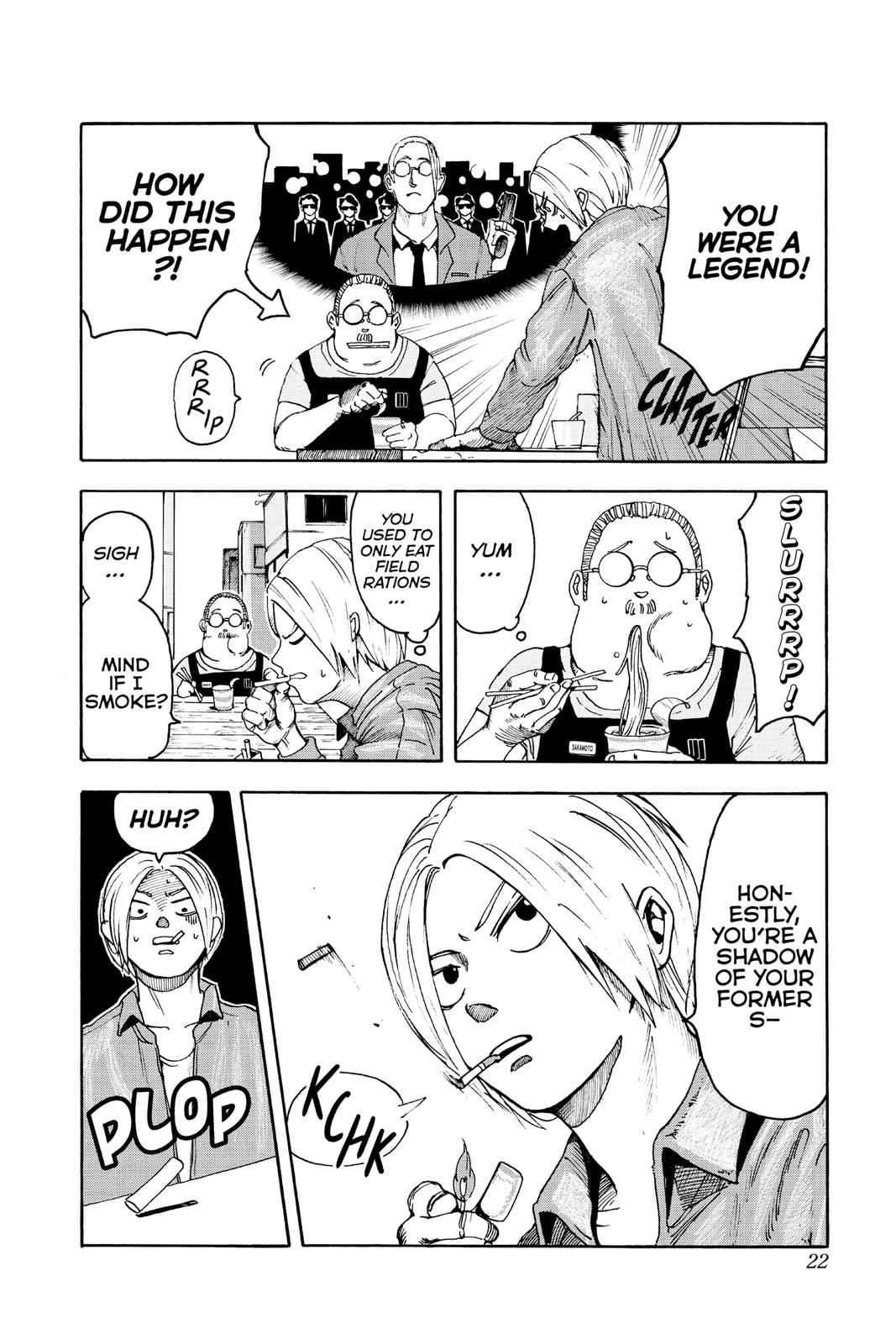 Sakamoto Days Chapter 1 — page 22