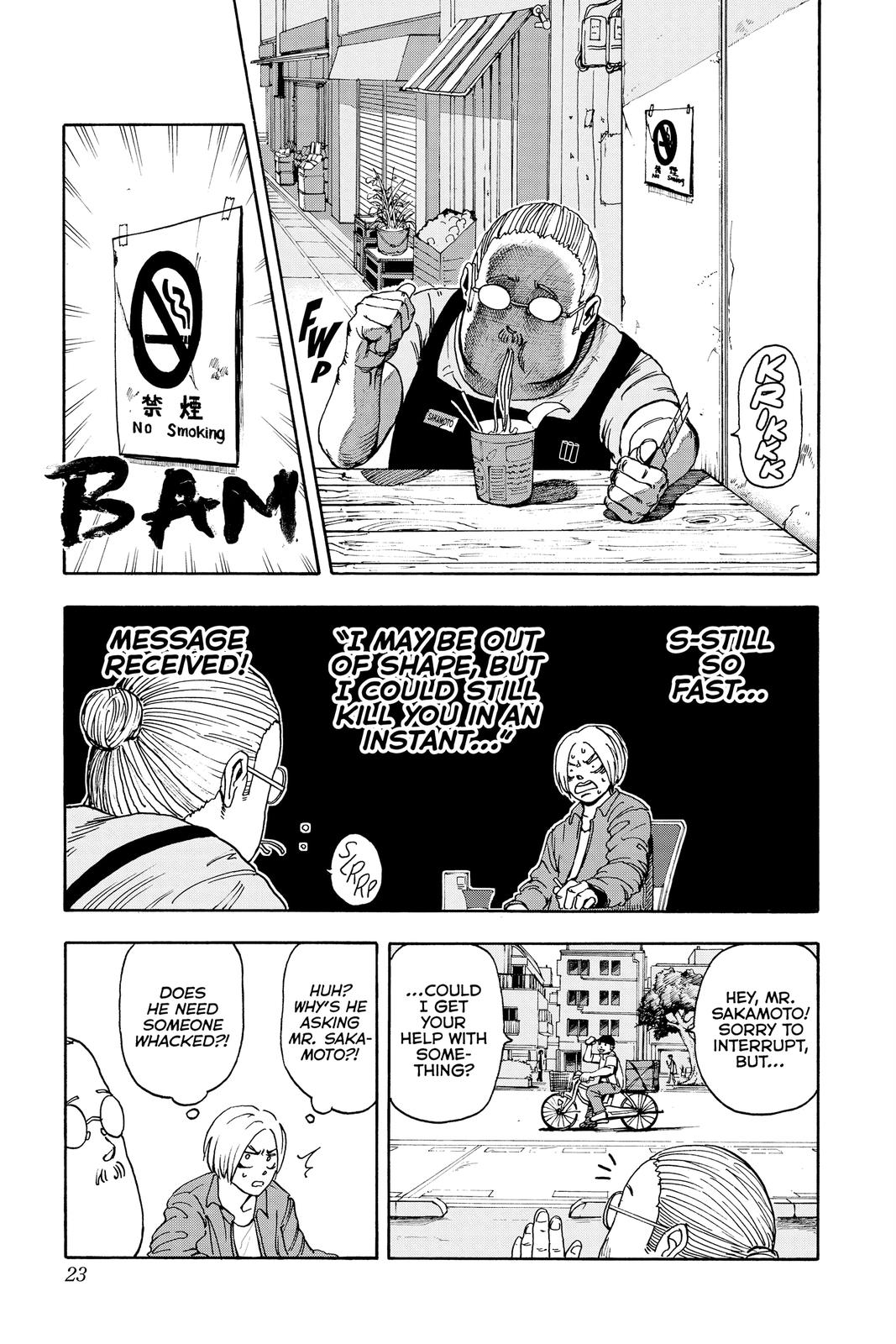 Sakamoto Days Chapter 1 — page 23