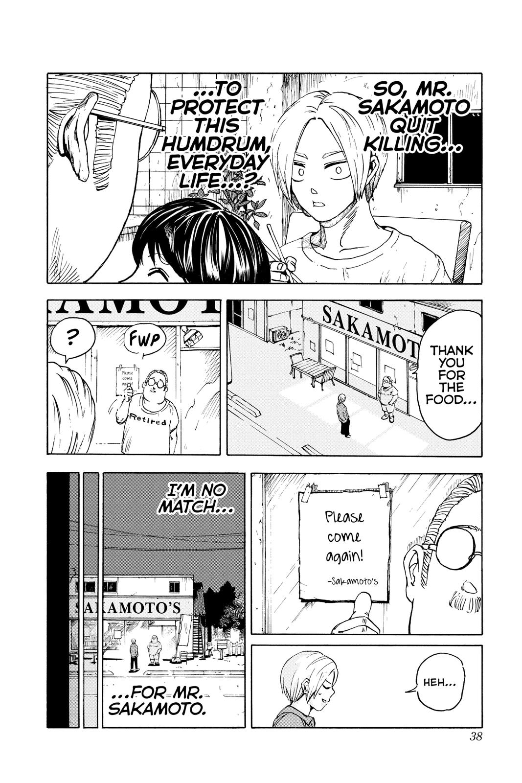 Sakamoto Days Chapter 1 — page 38