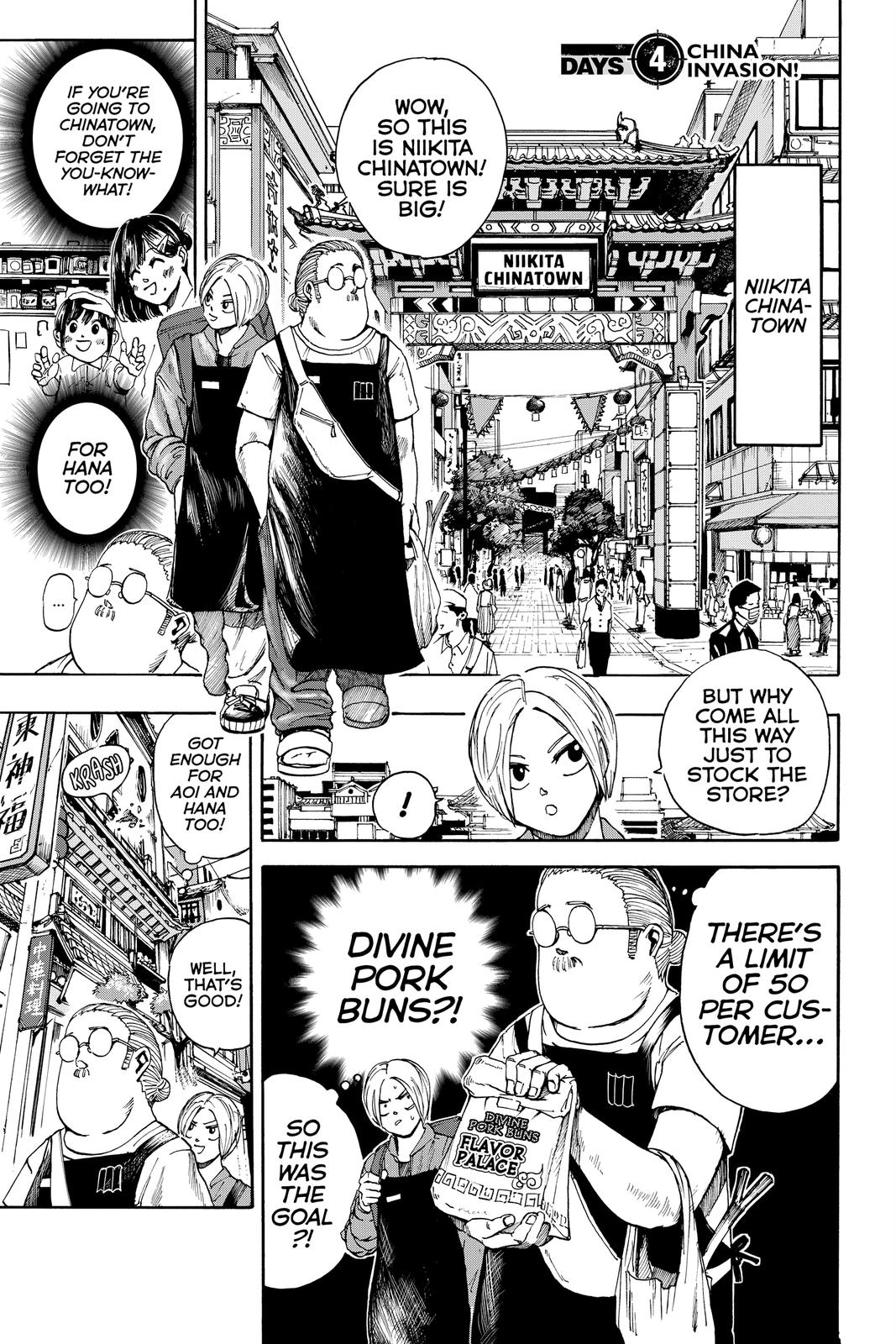 Sakamoto Days Chapter 4 — page 1