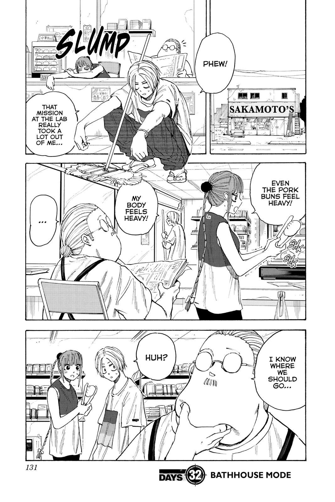 Sakamoto Days Chapter 32 — page 1