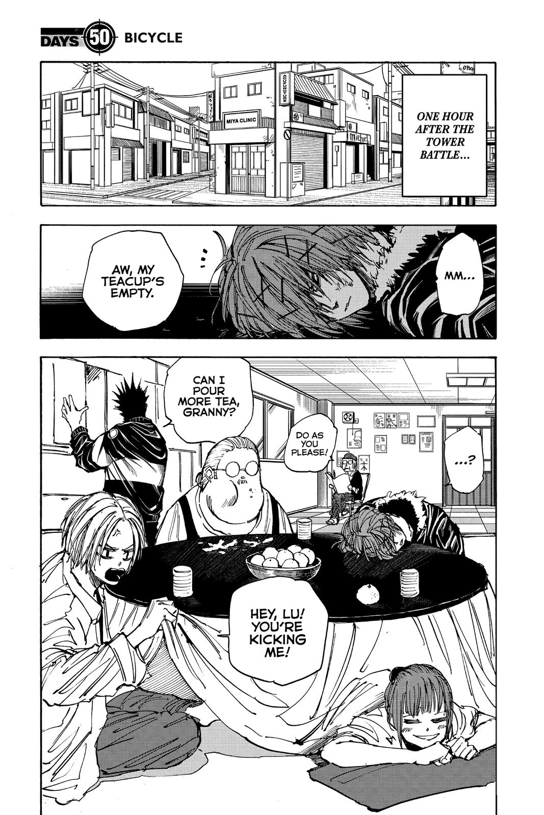 Sakamoto Days Chapter 50 — page 1